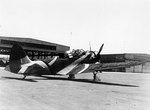 TBD-1 Devastator aircraft of Torpedo Squadron 3 with McClelland Barclay experimental camouflage design number 7, Naval Air Station, North Island, California, United States, 22 Aug 1940, photo 2 of 3