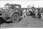 German 55 PS Lanz Bulldog tractor and DFS 230 glider, Italy, 1943
