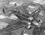 UC-45F Expeditor aircraft in flight, Aug 1943-Jan 1947