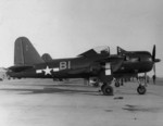 FR-1 Fireball fighter of US Navy squadron VF-66 at rest, Naval Air Station North Island, California, United States, 1945