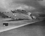Wreck of B-17C bomber at Hickam Field, US Territory of Hawaii, 7 Dec 1941. Photo 1 of 2.