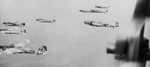 A flight of Japanese G3M Type 96 bombers, circa 1940s