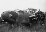 Abandoned B-25J bomber of 822nd Bomb Squadron of 38th Bomb Group of US 5th Air Force, 25 Jan 1949