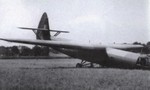 Horsa glider on its nose after landing mishap, date unknown