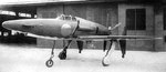 J7W1 Shinden prototype aircraft at rest, Japan, circa Jul 1945, photo 1 of 4