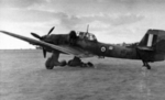 Captured Ju 87B-2 Stuka dive bomber with British markings, 1940s; this aircraft had previously been operated by Italian Air Force 209th Squadron and ditched after running out of fuel