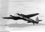 German Ju 88 bomber of KG 1 in flight over France, Nov-Dec 1940