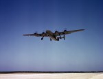 Consolidated C-87 Liberator aircraft (cargo variant of the B-24) taking off on a training flight in Ft. Worth, Texas, United States, 1942