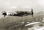 Bf 109 fighter of the Bulgarian Air Force in flight, date unknown