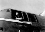 US pilot Major Robert T. Smith in the cockpit of his B-25H Mitchell bomber, probably China, circa 1940s