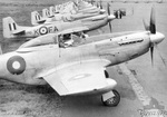 P-51D Mustang fighters of the No.82 Squadron Royal Australian Air Force, part of the occpuation force in Japan, 1947