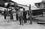 Chinese Air Force personnel with P-51D Mustang fighter, Taiwan, 1950s
