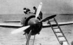N1K1 prototype aircraft, circa 1942; note contra-rotating propellers