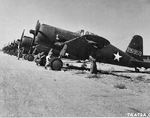US P-66 Vanguard fighters at an airfield in Karachi, India, 25 Oct 1942