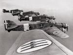 SM.79 bombers of 193rd Squadron, 30th Wing, 87th Group, Regia Aeronautica (Italian Air Force) over North Africa, 1940 to 1942, photo 2 of 2