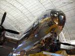 Underside of the nose of B-29 Superfortress bomber Enola Gay on display at the Smithsonian Air and Space Museum Udvar-Hazy Center, Chantilly, Virginia, United States, 26 Apr 2009