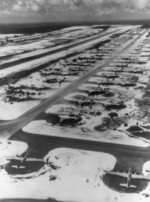 B-29 Superfortress bombers at an airfield on Guam, 1944-1945