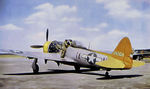 P-47D Thunderbolt aircraft of the USAAF 358th Fighter Group, Toul Air Base, France, Jan 1945