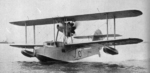 Walrus aircraft taxiing on water, circa 1940s