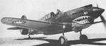 P-40 Warhawk fighter of the American Volunteer Group, China, 1942; note Chinese Air Force emblem under wing