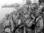 Soviet troops by the Songhua River in Harbin, China, Aug-Sep 1945