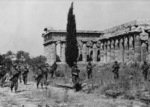 US troops at the Second Temple of Hera, Paestum, Italy, mid-Sep 1943