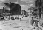Columbushaus and other buildings at Potsdamer Platz in ruins, Berlin, Germany, 9 Jul 1945
