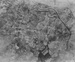 Aerial view of Tokyo, Japan, early 1945
