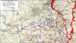 Map depicting the German 6th Panzer Army attack during the Ardennes Offensive, 16-19 Dec 1944