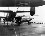 B-25 Mitchell bombers aboard USS Hornet, Apr 1942, photo 7 of 9