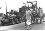 French refugees on a road near Gien, France, 19 Jun 1940