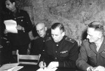 Soviet General Ivan Susloparov signing the documents of Germany