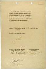 German instrument of surrender, page 2 of 2; note signatures of Jodl, Smith, Sousloparov, and Sevez