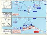Map depicting the invasion of Makin and Tarawa Atolls, Gilbert Islands, 20-23 Nov 1943