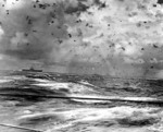 USS Enterprise in action during Battle of the Santa Cruz Islands, 25-27 Oct 1942