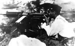 Japanese machine gun crew at Guadalcanal, Solomon Islands, circa 1942-1943