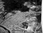 Aerial photo of Nagasaki, Japan after atomic bombing, mid-Aug 1945