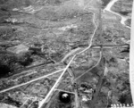 Aerial photo of Nagasaki, Japan after atomic bombing, mid-Aug 1945