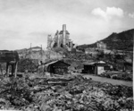 Remains of the Urakami Roman Catholic cathedral in Nagasaki, Japan, late 1945, photo 5 of 6