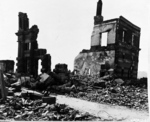 Destroyed building in Hiroshima, Japan, 1945
