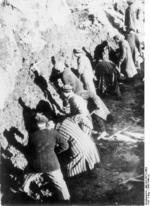 Prisoners of Sachsenhausen concentration camp performing manual labor, Oranienburg, Germany, 1936, photo 1 of 2