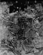 Aerial view of the Bergkristall complex of the Mauthausen-Gusen Concentration Camp, Austria, 14 Apr 1945