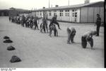 Prisoners of Mauthausen Concentration Camp in Austria in exercise, date unknown