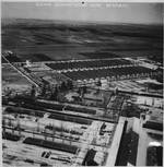 Aerial photo of Dachau Concentration Camp, Germany, circa May-Jun 1945
