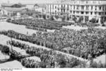 Jews gathered for registration, Eleftherias square, Thessaloniki, Greece, Jul 1942