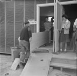 Setting up the optometry clinic, Jerome War Relocation Center, Arkansas, United States, 17 Nov 1942