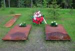 Symbolic graves of generals Bronislaw Bohatyrewicz and Mieczyslaw Smorawinski at Katyn today