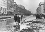 View of Nevsky Avenue, Leningrad, Russia, 1 Apr 1942
