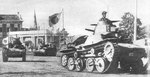 Japanese Type 95 Ha-Go tanks parading through Singapore, Feb 1942