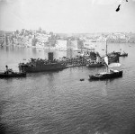 Oil tanker Ohio in the Grand Harbour of Malta, 15 Aug 1942